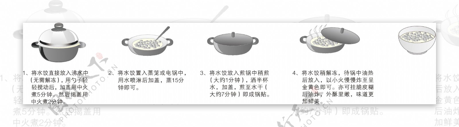 水饺食用方法馄饨食用方法图片