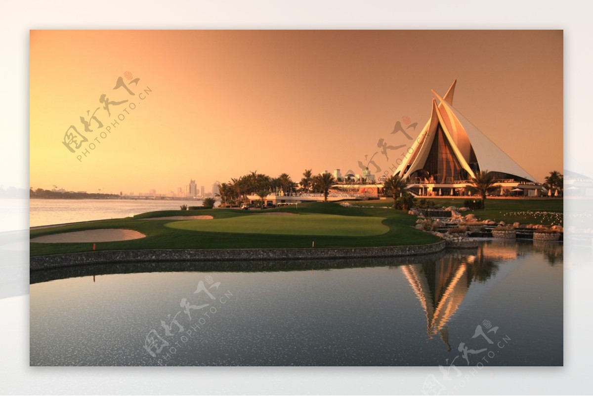 迪拜迪拜河高尔夫球场图片
