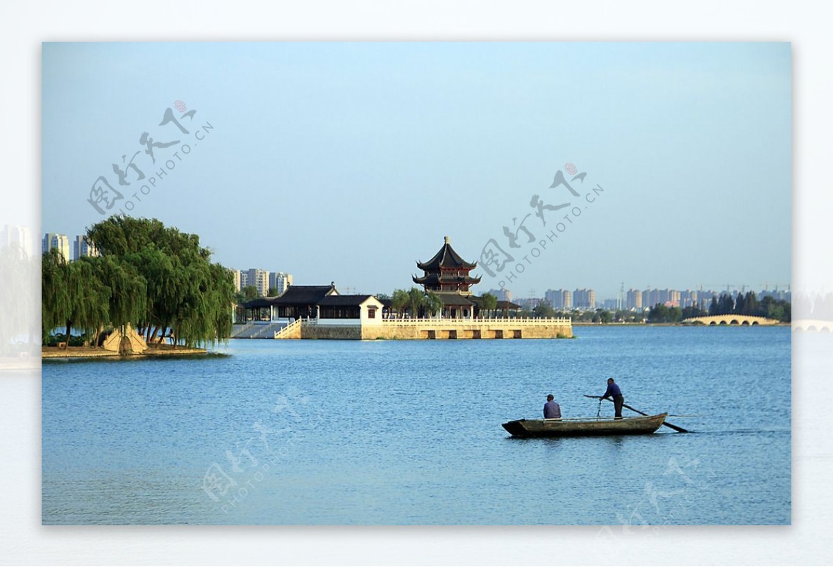 石湖风景图片