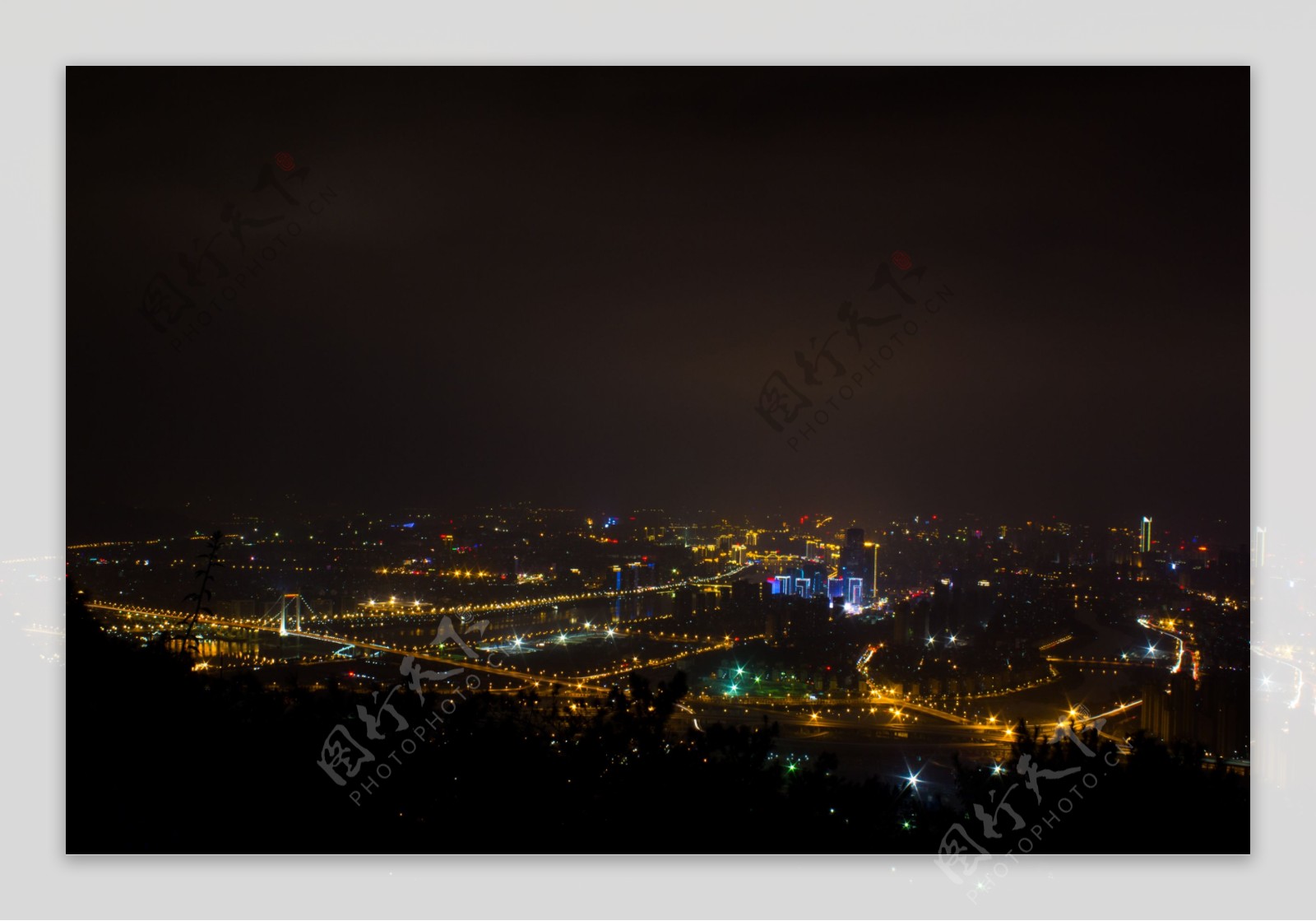 福州鼓山夜景图片