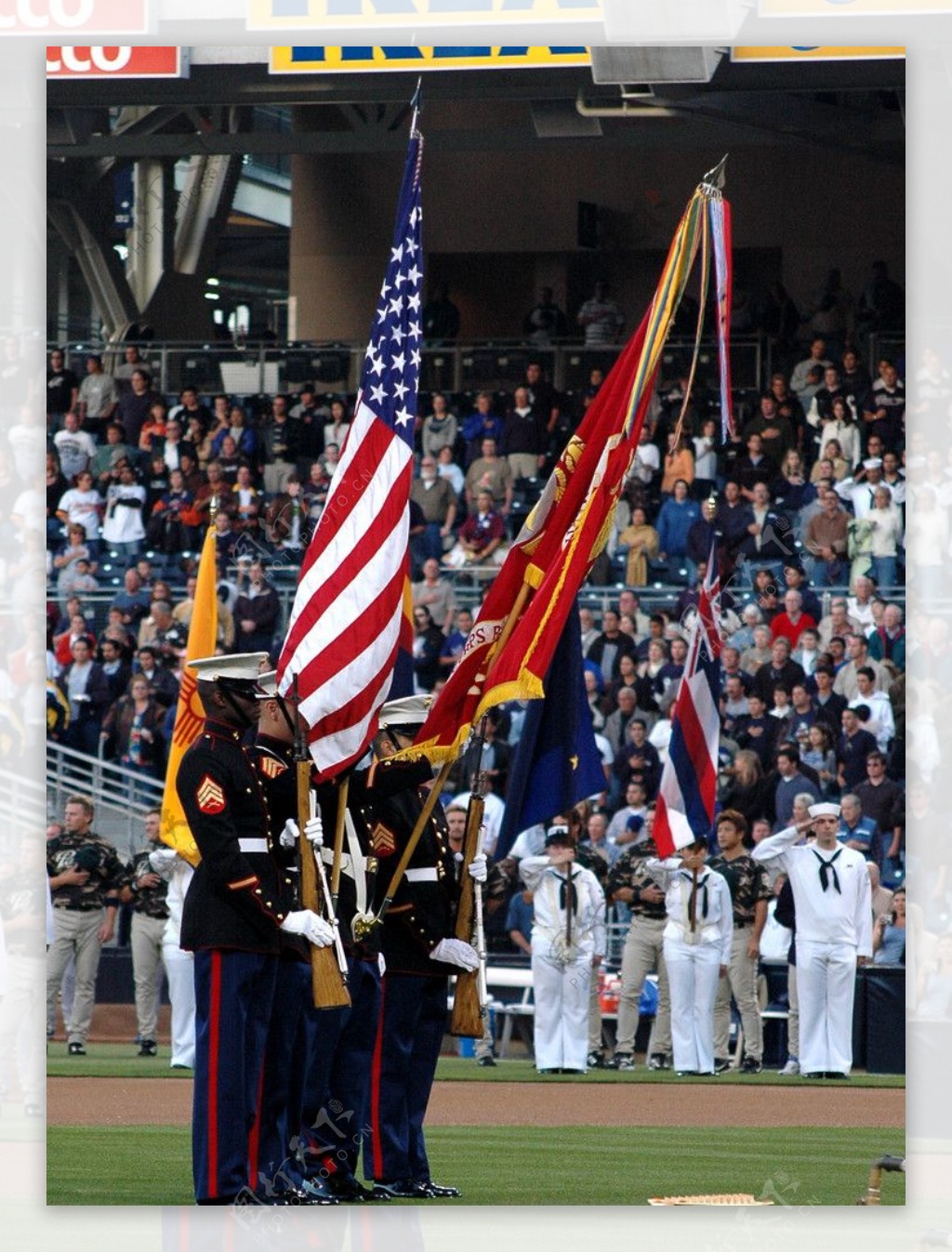 美海军陆战队仪仗队图片