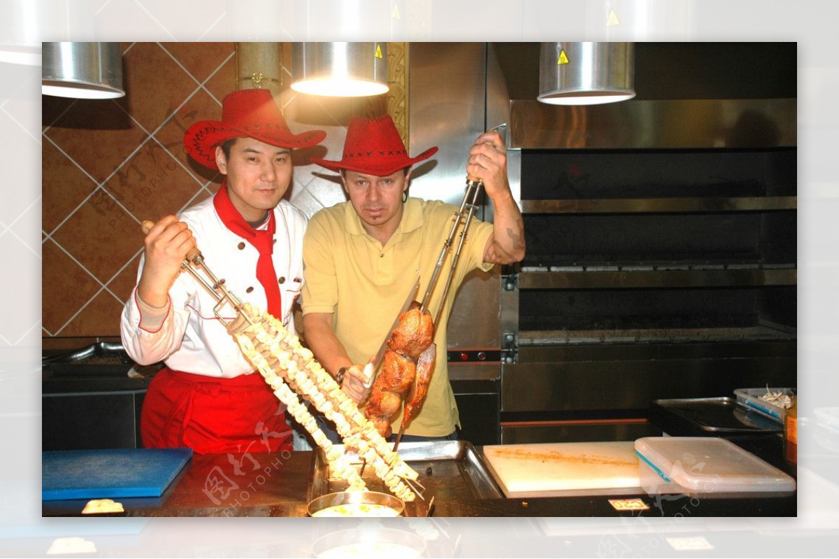 香港大厦国际美食百汇巴西烤肉大厨图片
