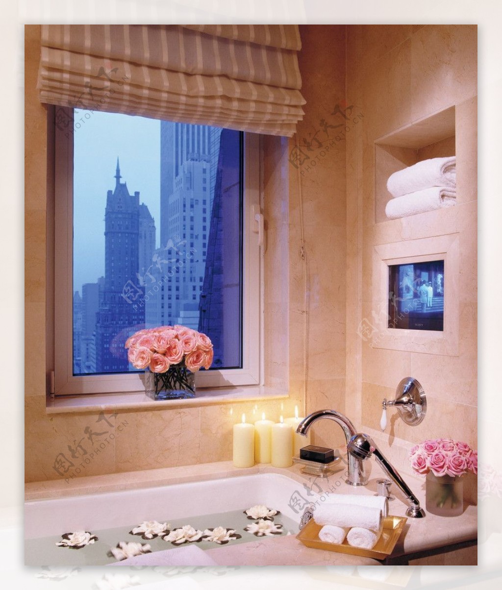酒店浴室图片