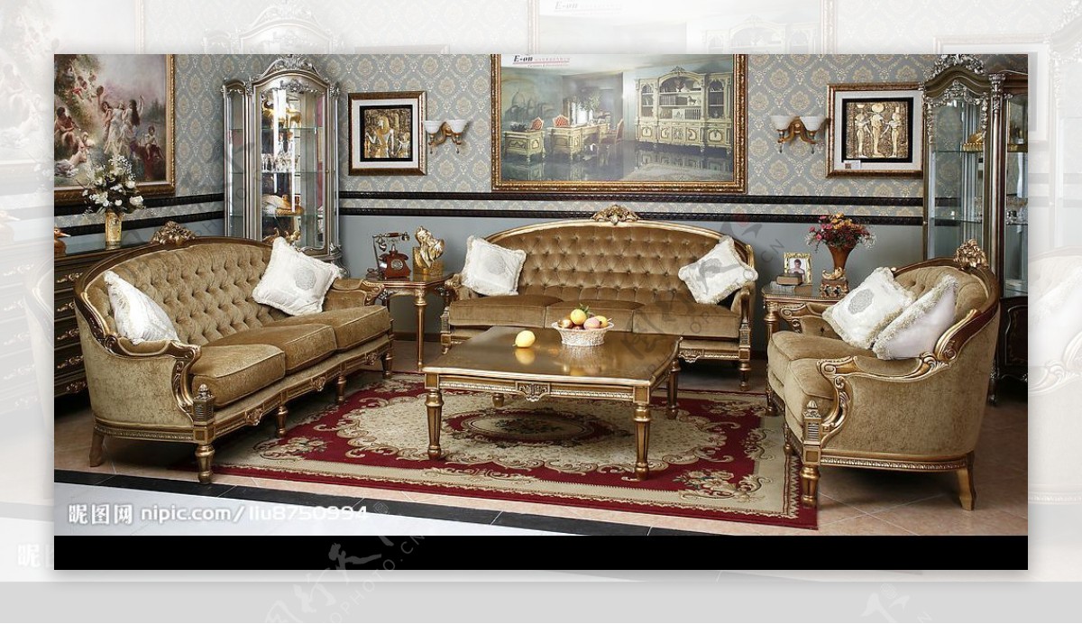 古典艺术沙发图片