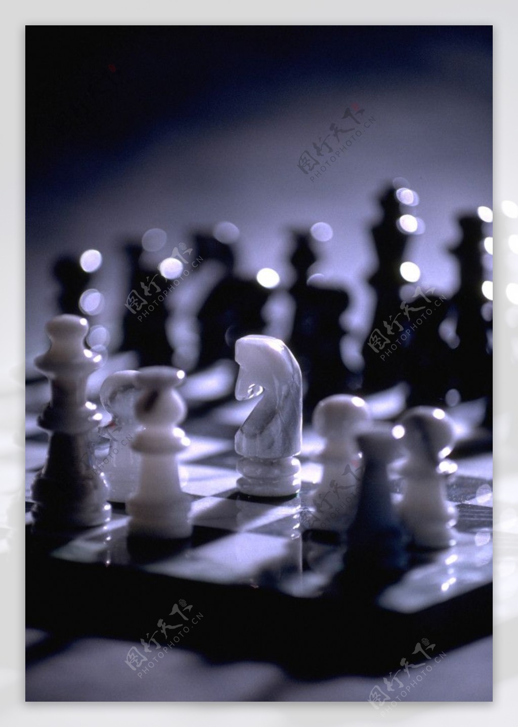 黑白大理石西洋棋图片