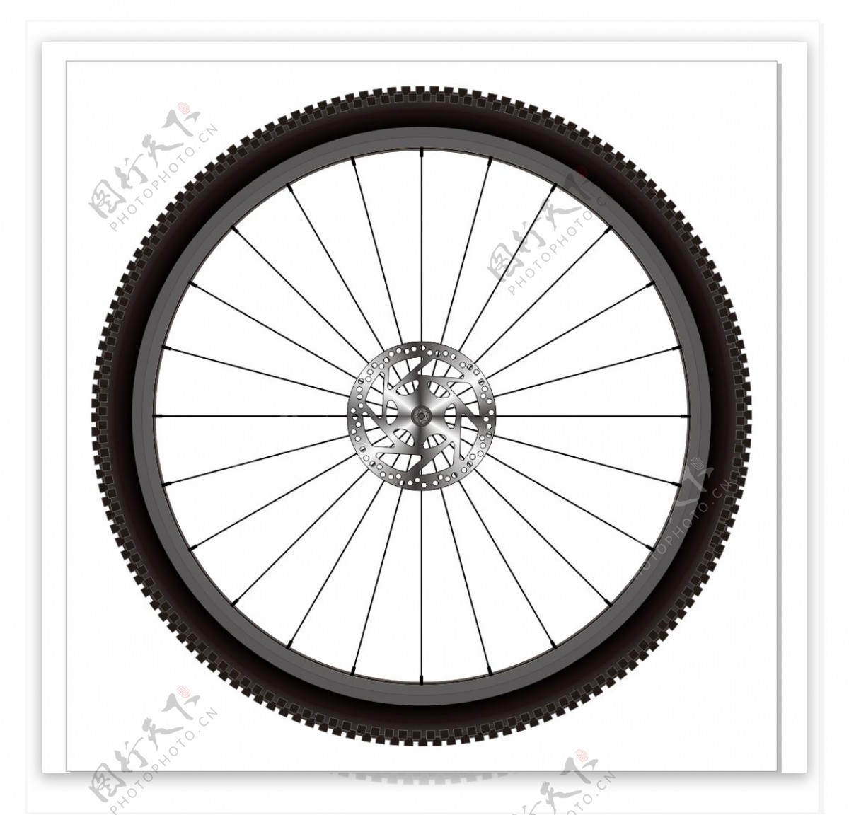 自行车车轮图片