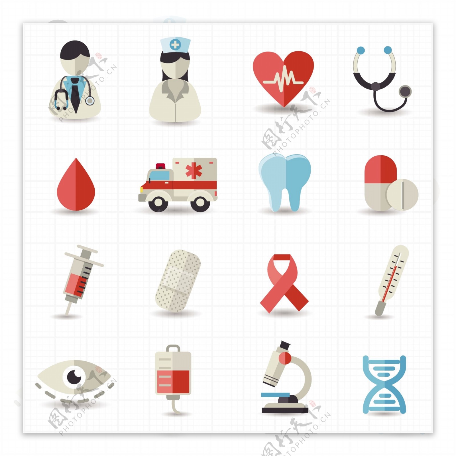 医疗医护图标图片