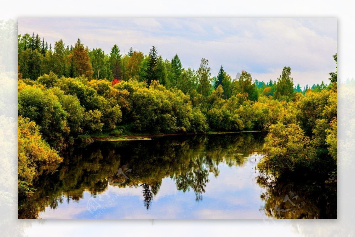 森林河流湖泊高清摄影图片