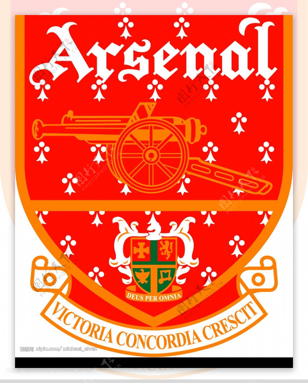 足球俱乐部标志英国阿森纳2图片