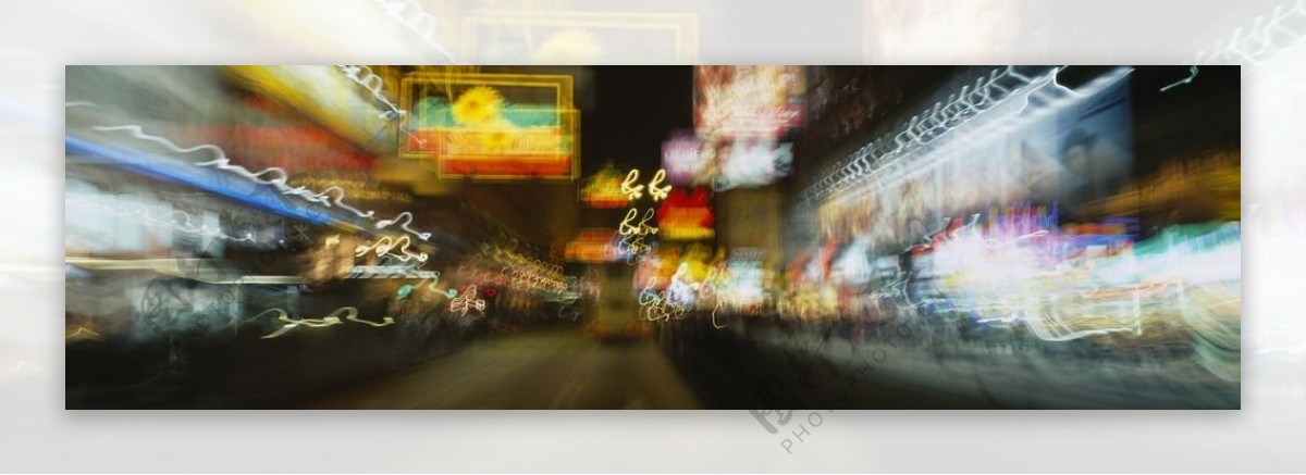 街道灯光图片