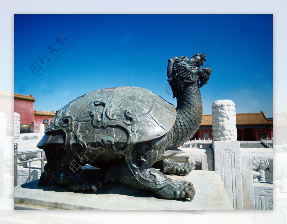 北京故宫紫禁城雄石龟图片