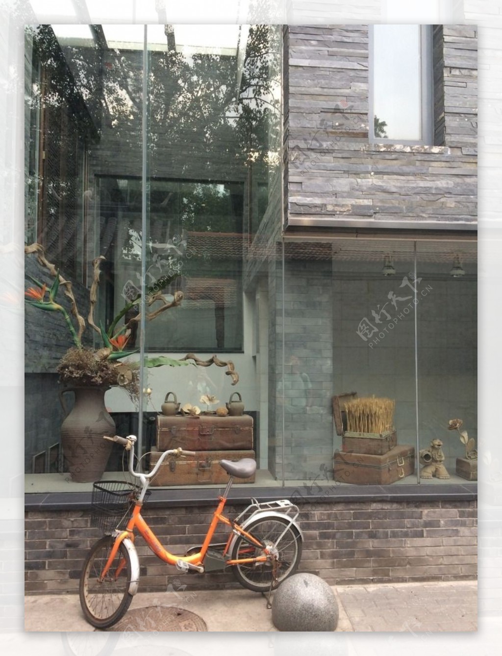 北京胡同自行车图片