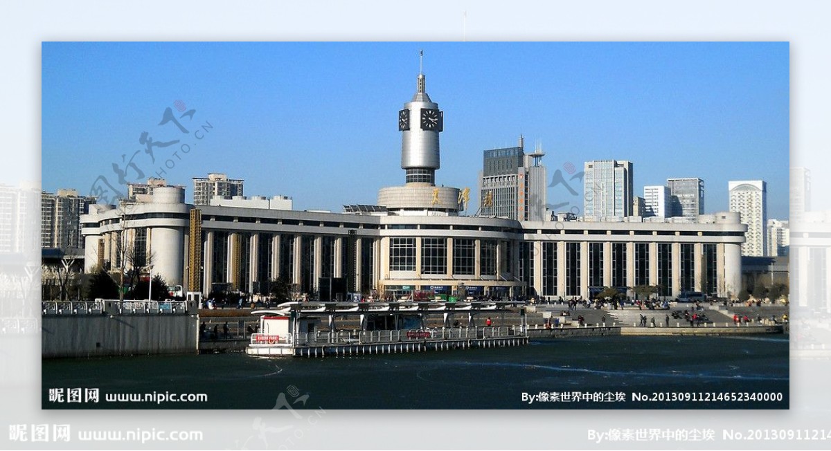 天津火车站全景图片
