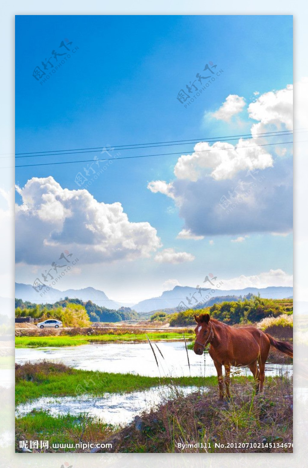 安徽黟县塔川的自然风光图片