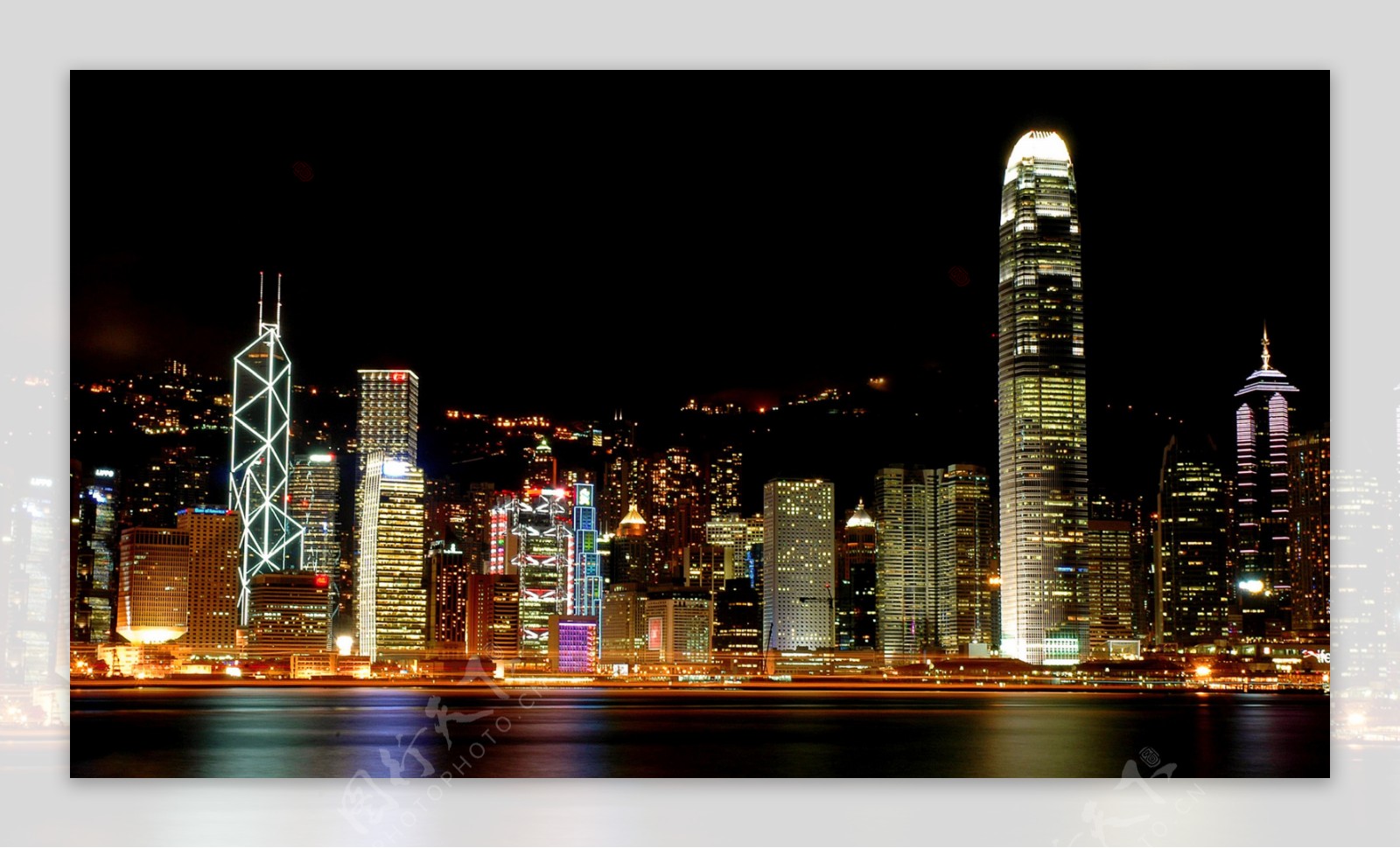 香港夜景风光图片摄影