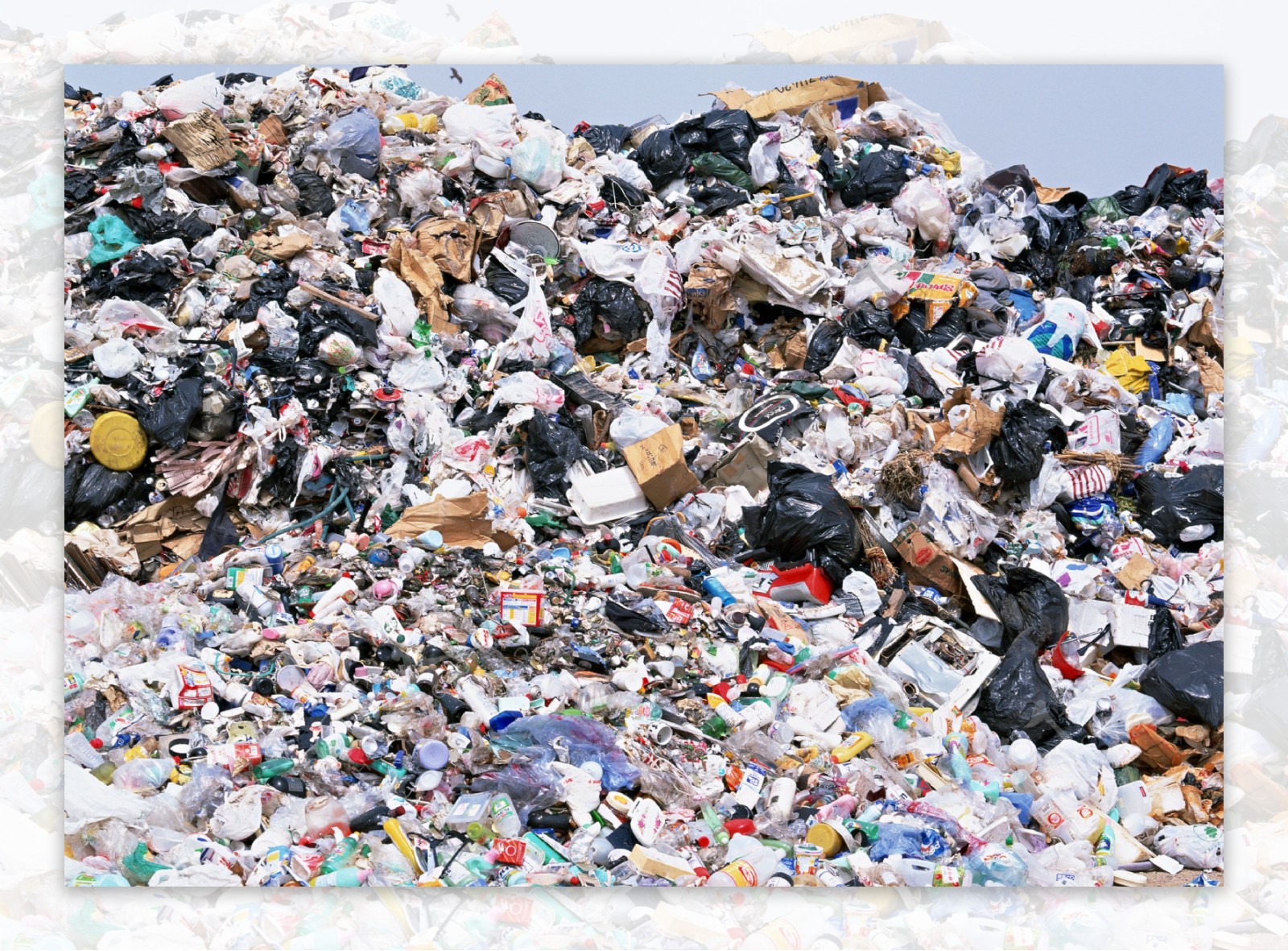 垃圾塑料回收工业污染图片