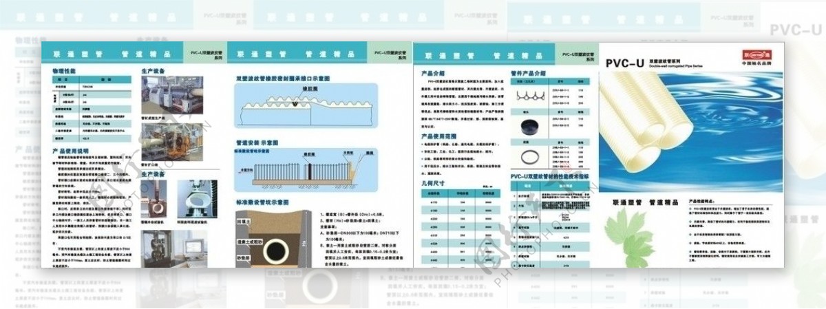 PVCU双壁波纹管波纹管图片