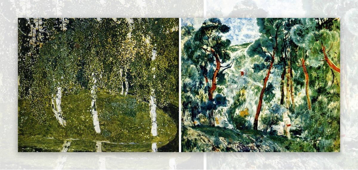 抽象树森图片