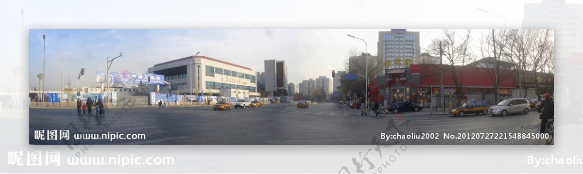 北京交通大学体育馆180度全景图片