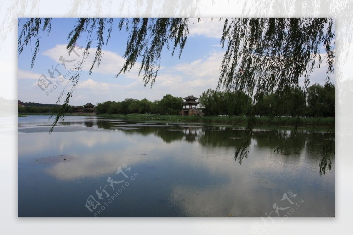 颐和园昆明湖西提风景图片