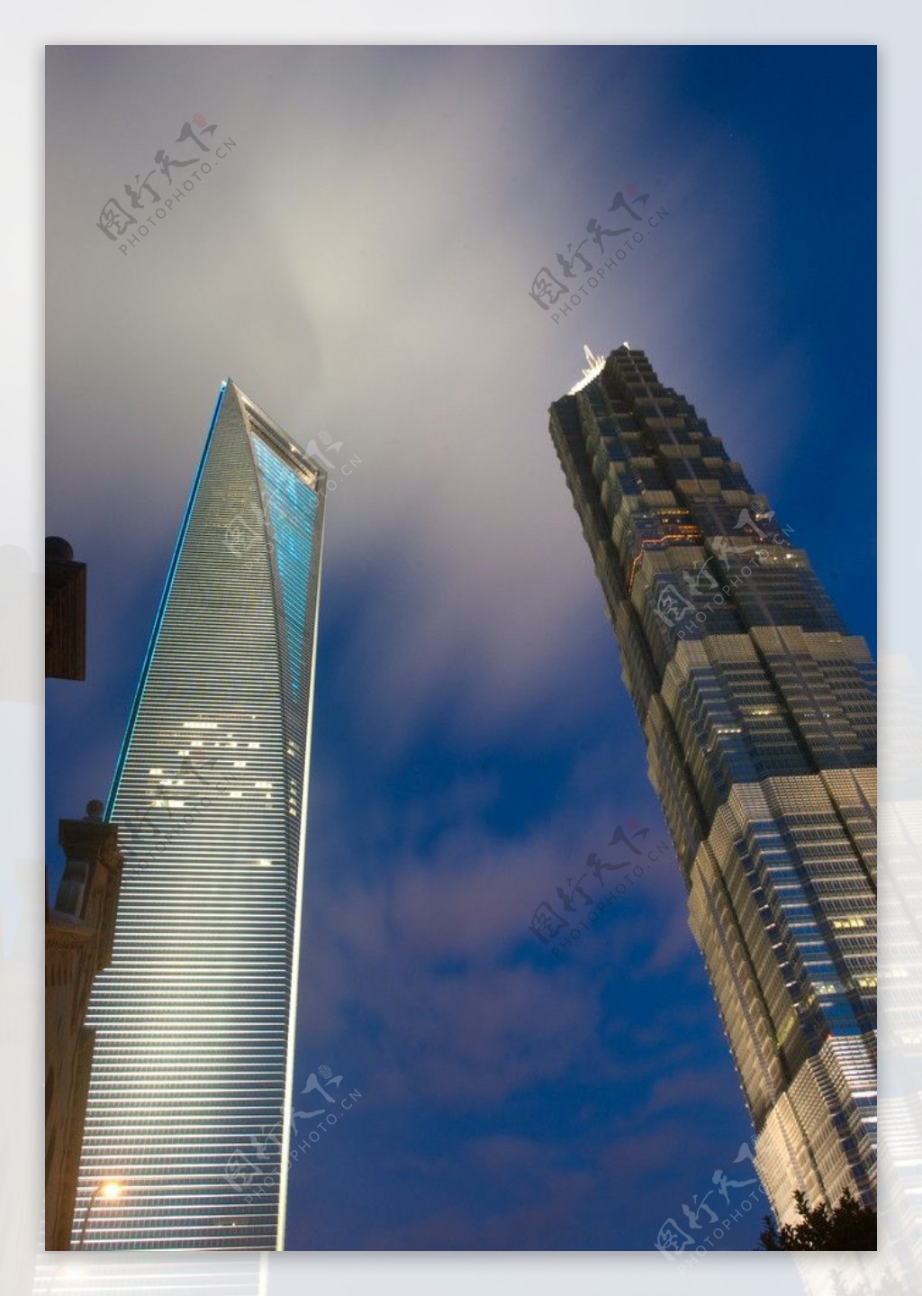 上海环球金融中心金茂大厦图片