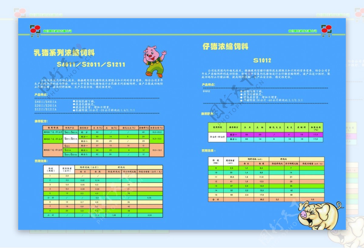 饲料宣传册图片