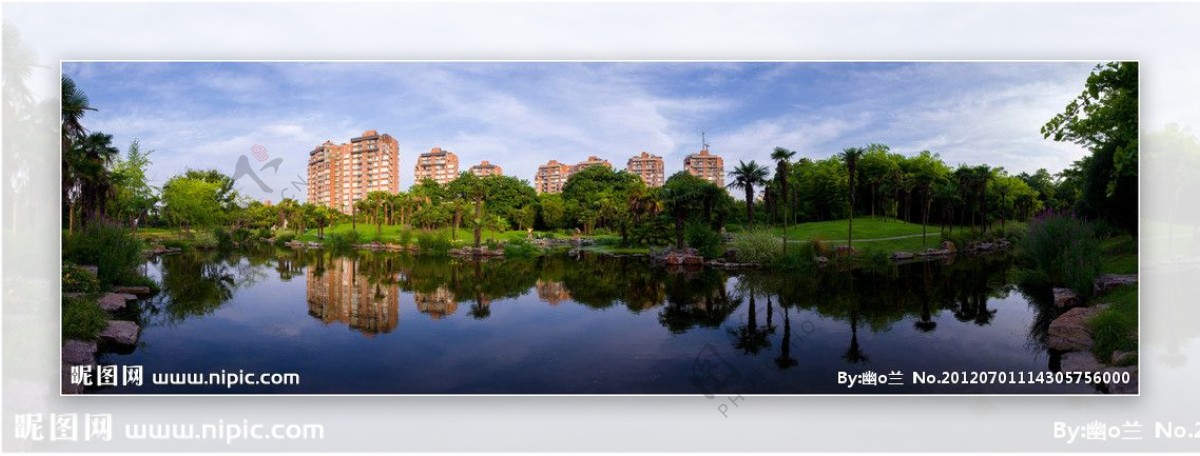 上海植物园全景图拼接图片