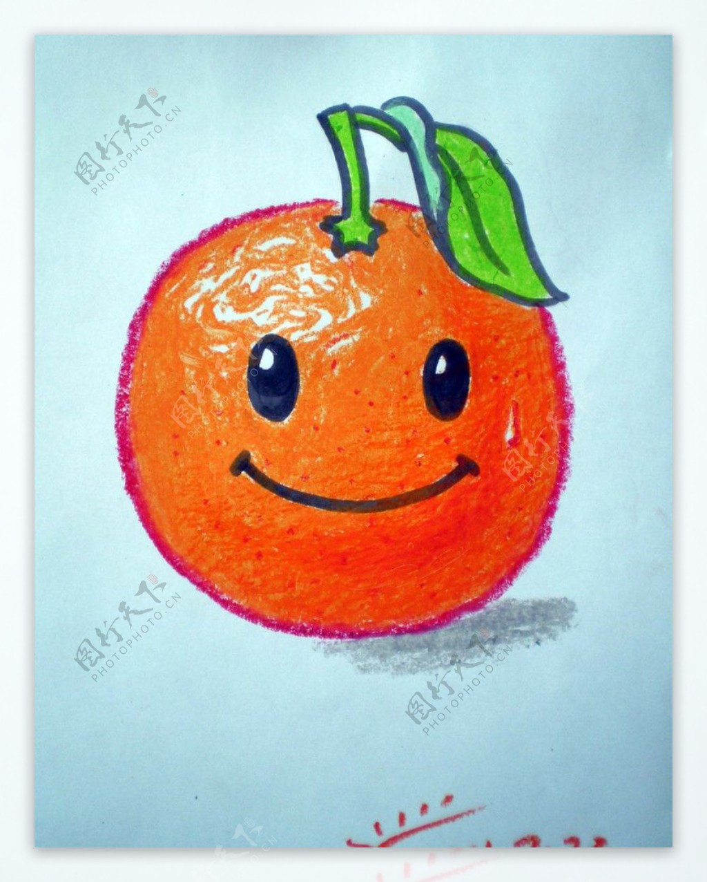卡通柑橘图片