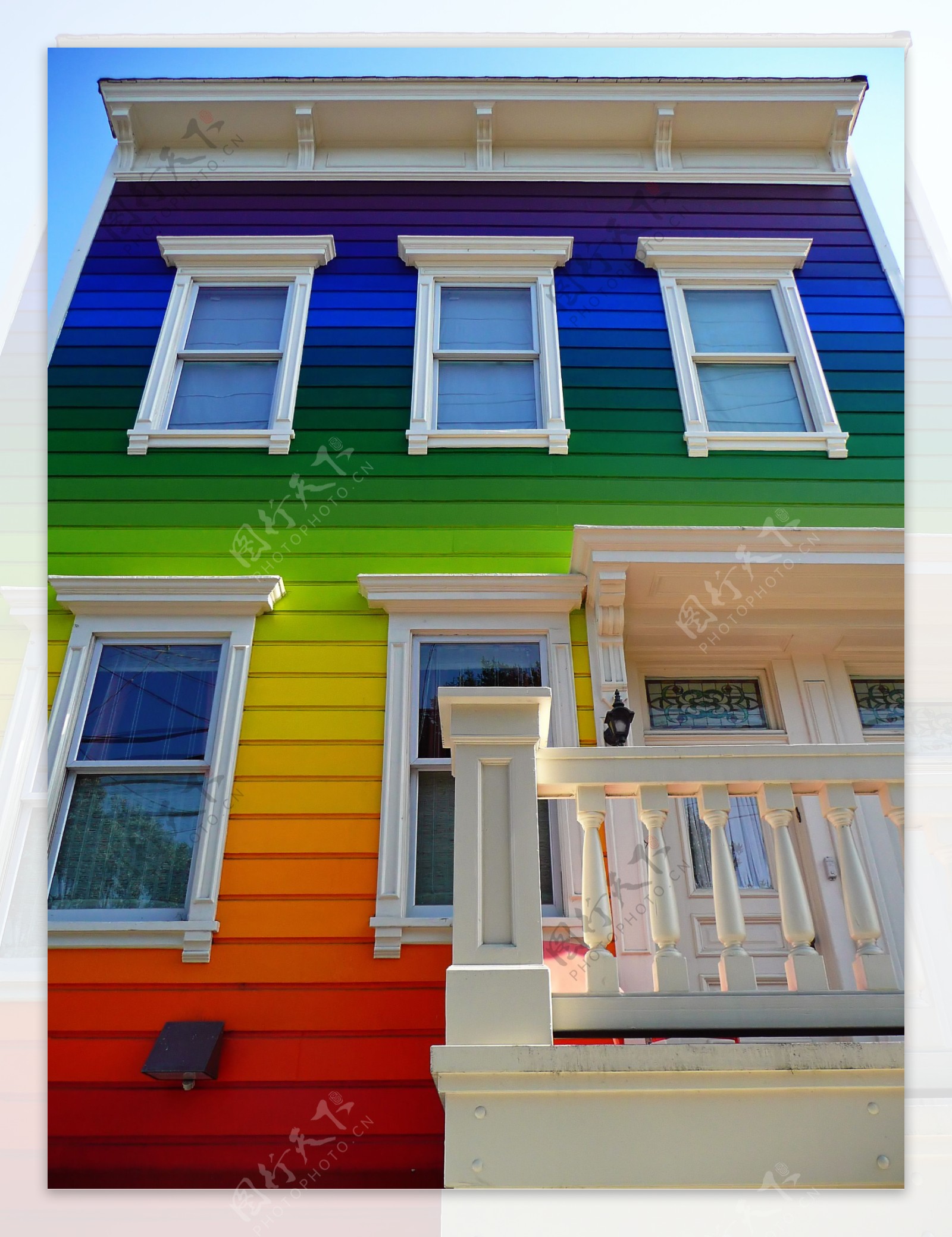 彩色房子图片