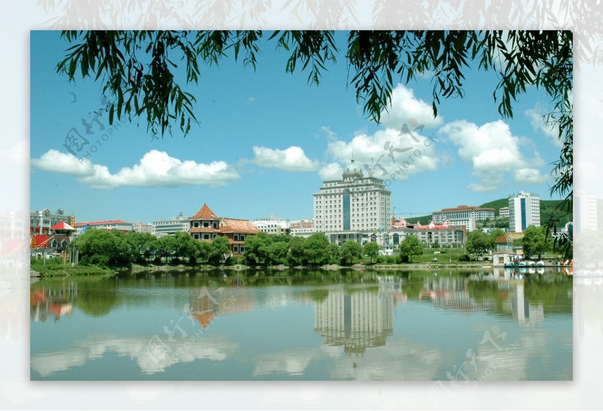 绥芬河市湖光水色图片