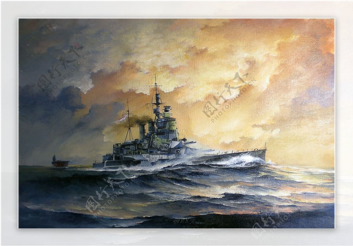 英国海军战列巡洋舰声望号图片