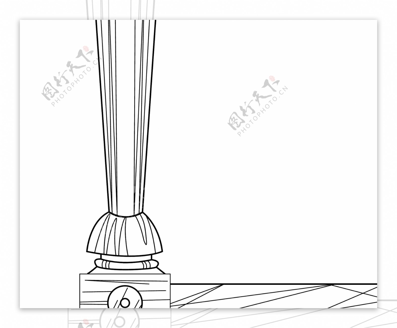 素描桌腿素描图片