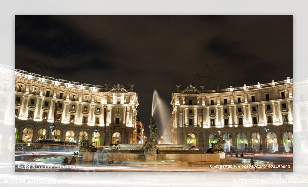 罗马中央广场古建筑图片