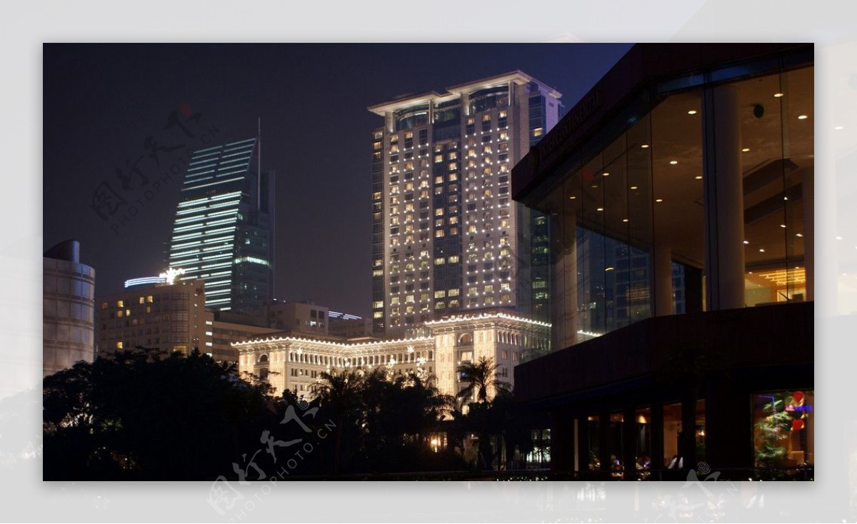 香港半岛酒店夜景图片