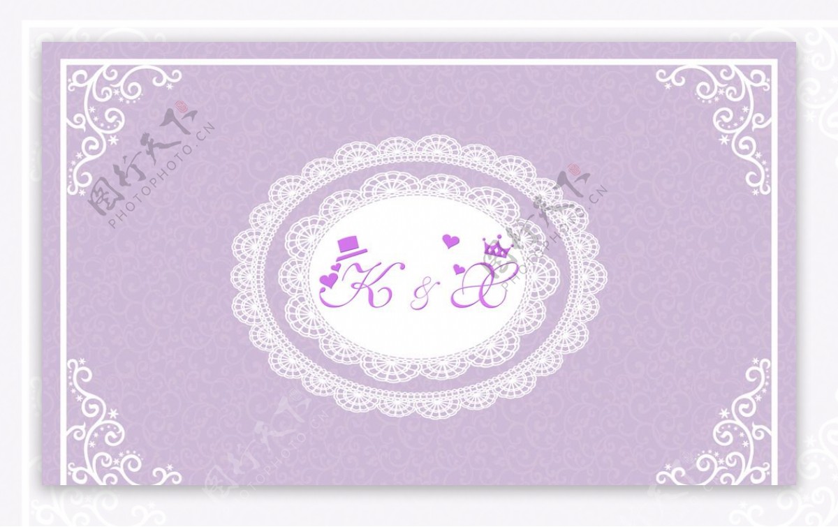 紫色LED婚礼背景图片