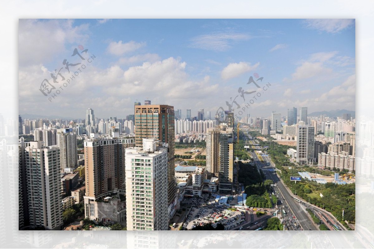 深圳深南中路城市风光图片