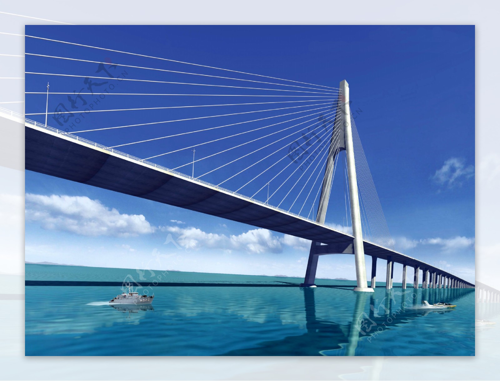 跨海大桥A型独塔图片