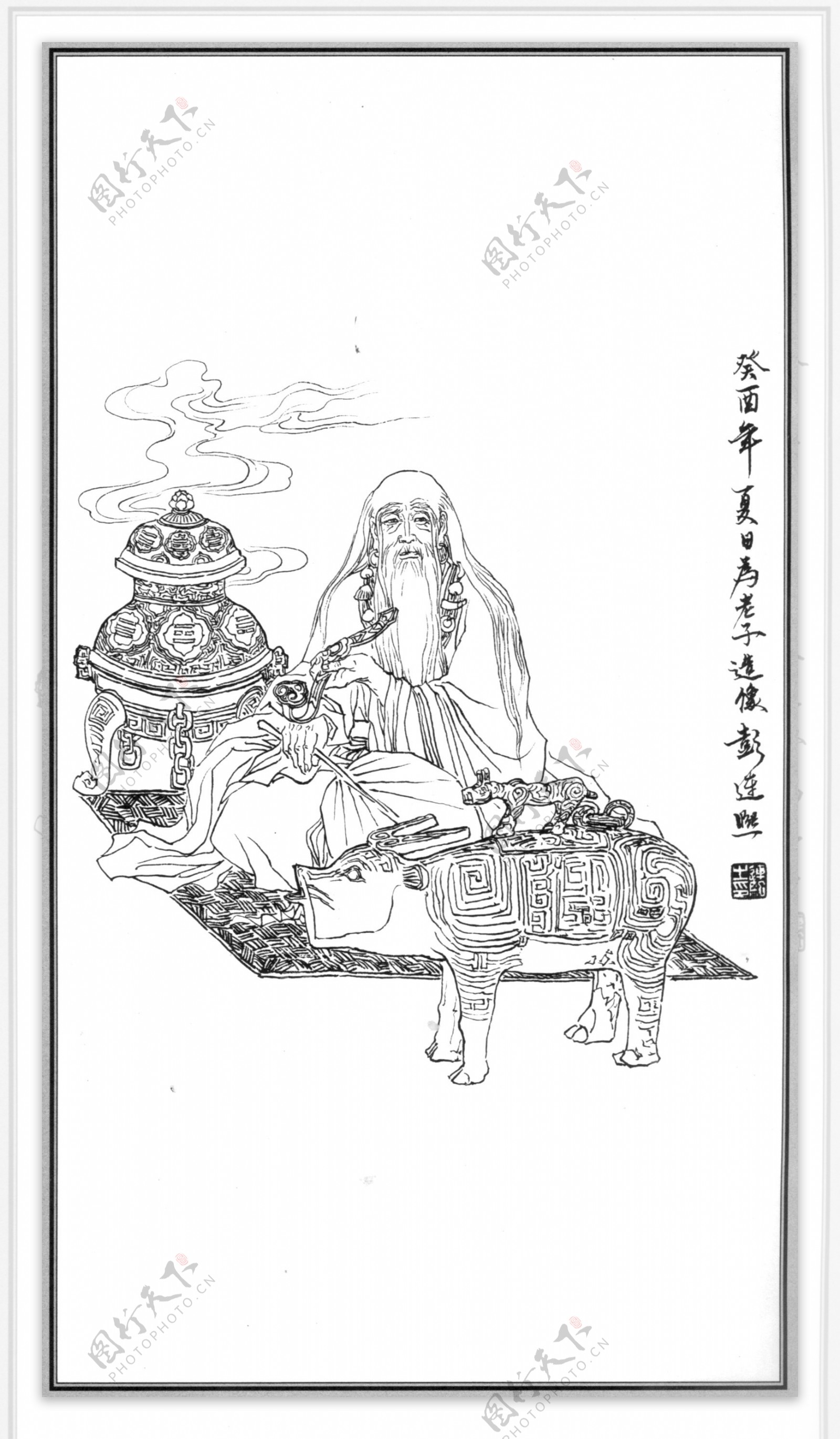 中国神话人物001老子图片