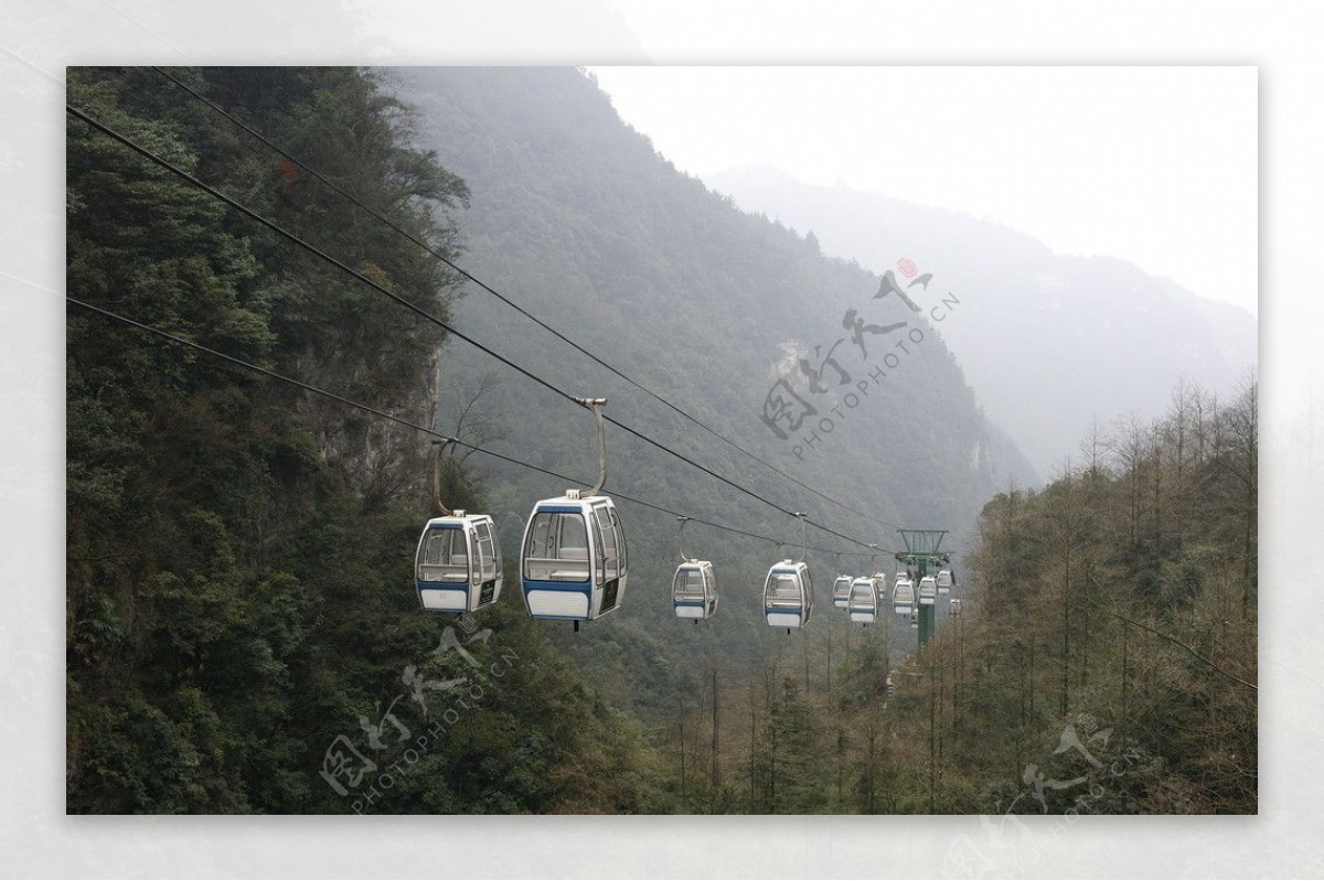 黑山谷索道图片