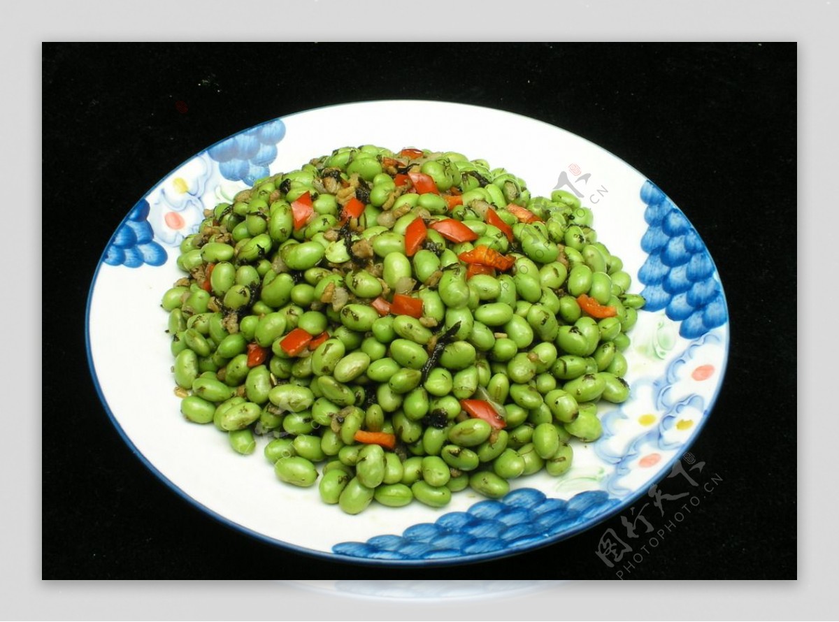 橄榄菜肉沫青豆图片