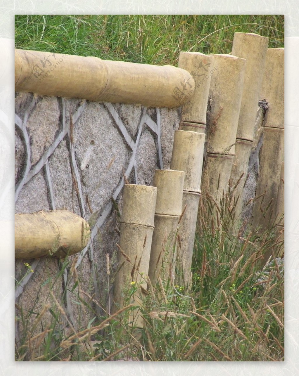 竹栅栏图片