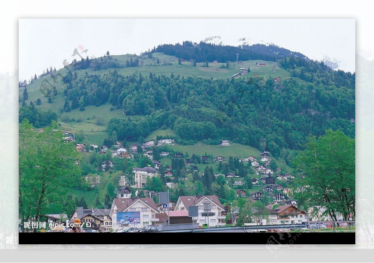 奥地利山边图片