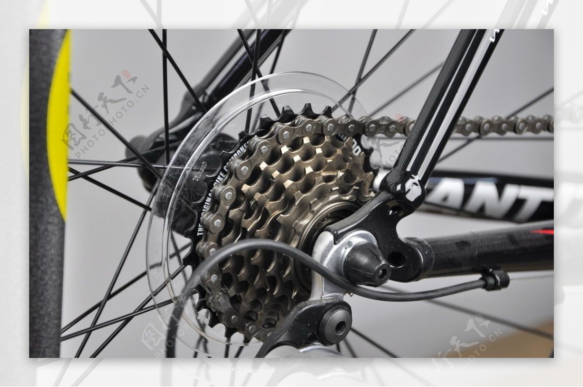 自行车后齿轮图片
