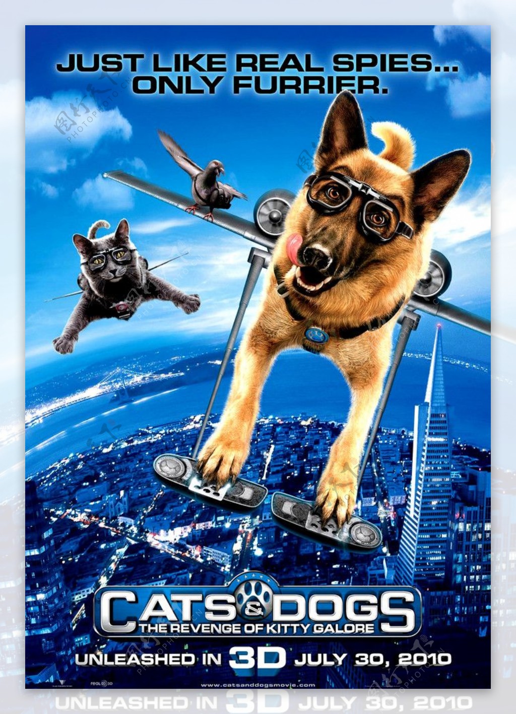 猫狗大战2高清原版电影海报图片