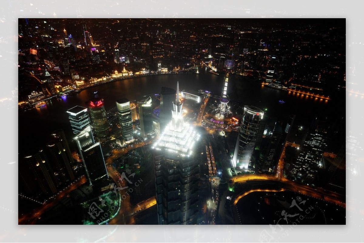上海浦江两岸夜景图片