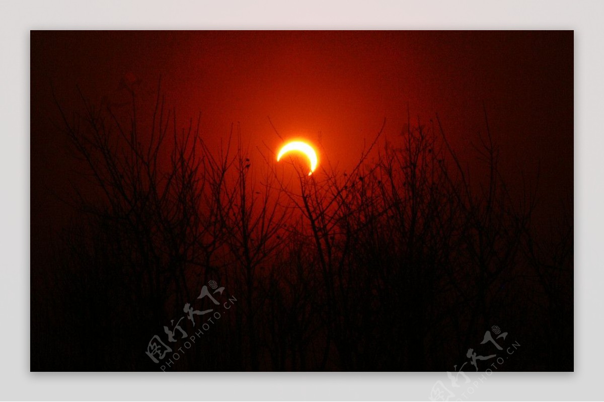 2010年1月15日天津看到的日偏食2图片