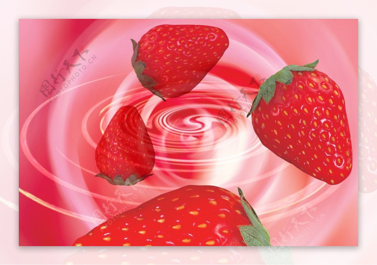 数码合成草莓图片