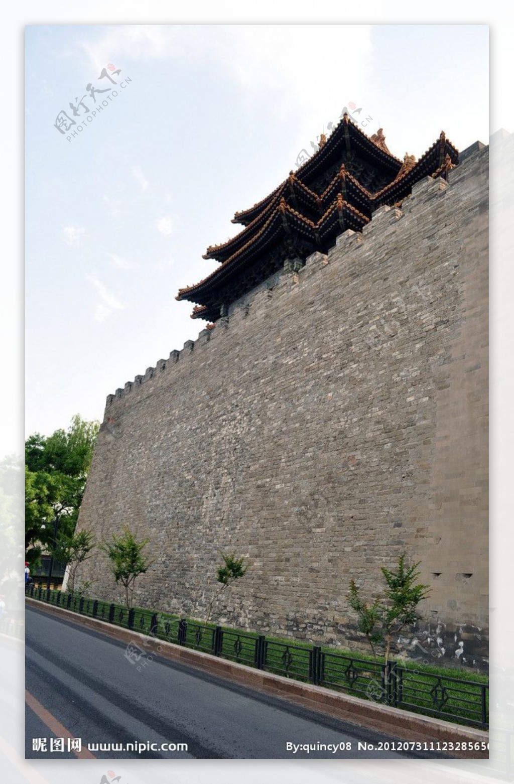 北京故宫城墙图片