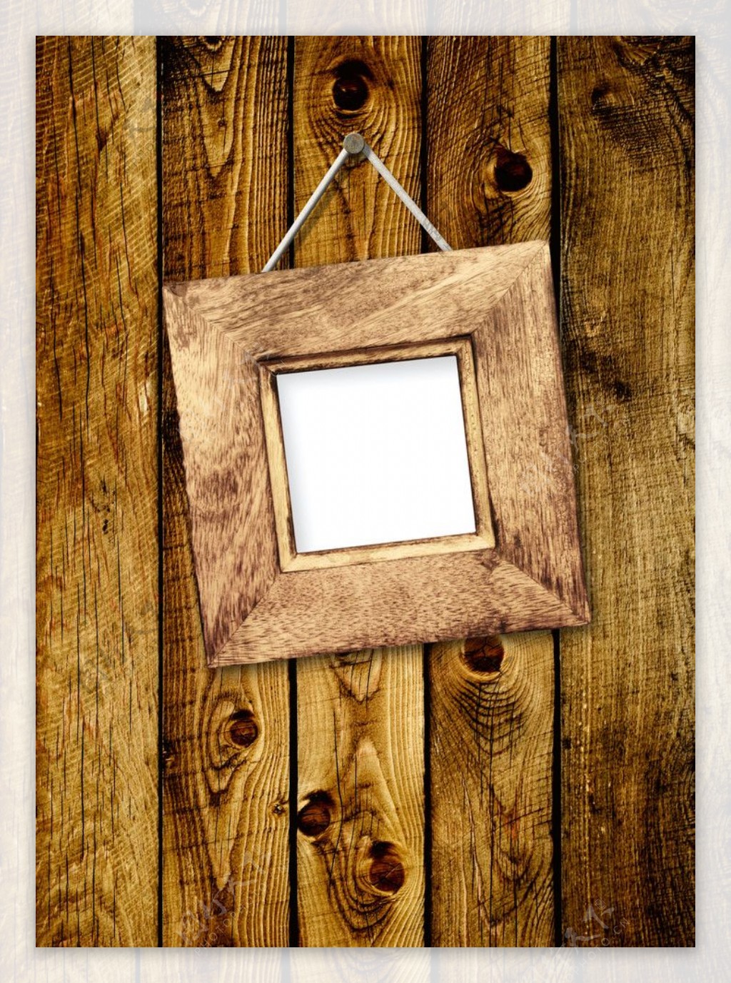 木纹木板相框边框图片