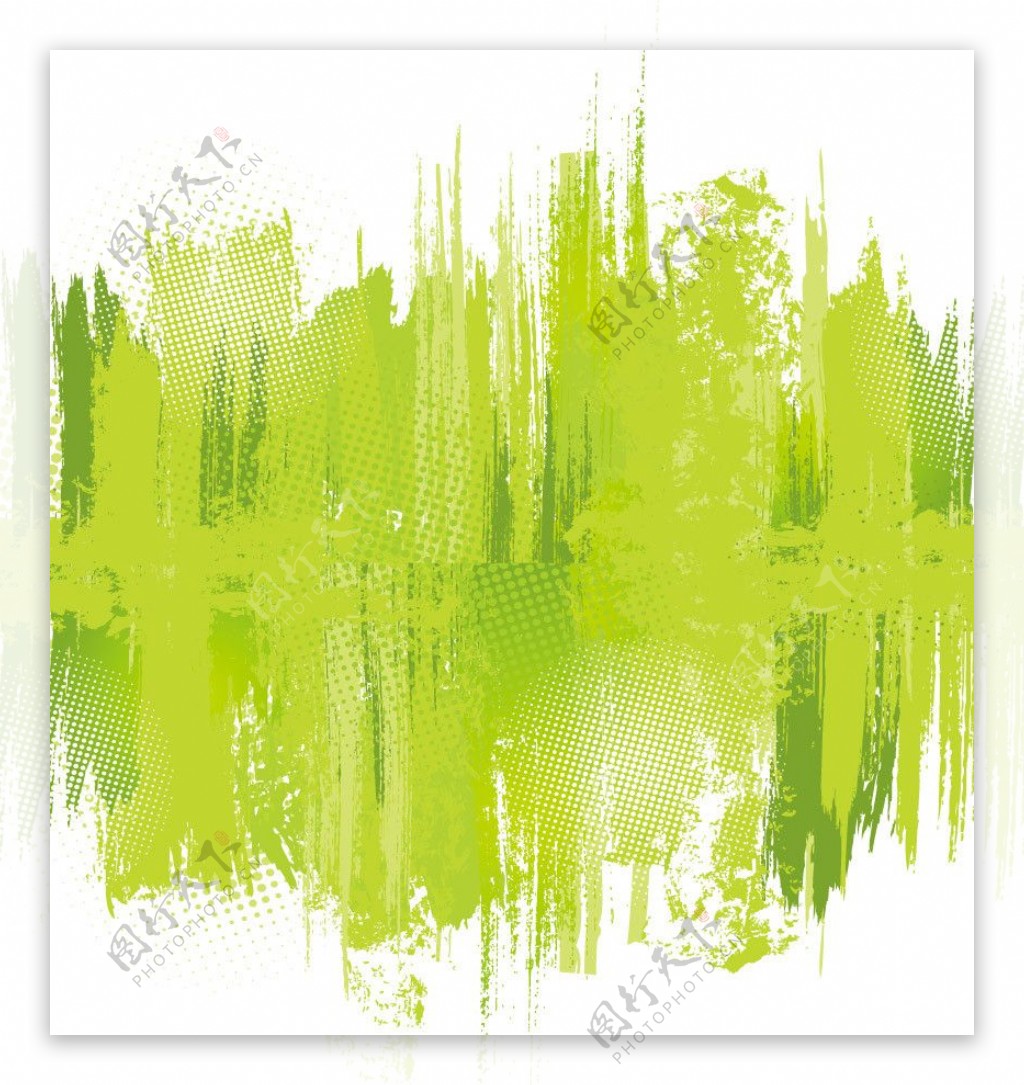 绿色水粉水彩背景图片